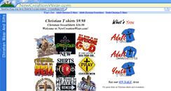 Desktop Screenshot of newcreationwear.com