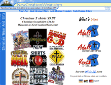 Tablet Screenshot of newcreationwear.com